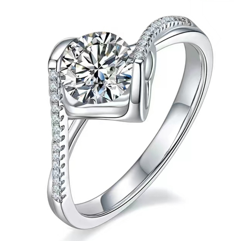 Gata de expediere de înaltă calitate S925/18k/14k/10k aur cu moissanite/reale inel de logodnă cu diamante